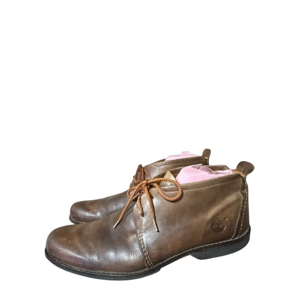 Timberland Earthkeepers Sz 12 M Shoes Mens Brown Leather Chukka Boots Lace Up